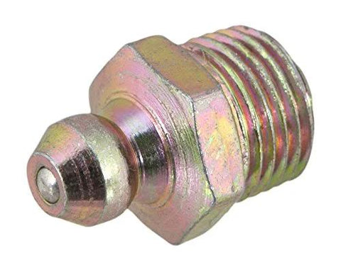 Grease fitting, 1/8-in NPT, zinc-plated metal, automotive part