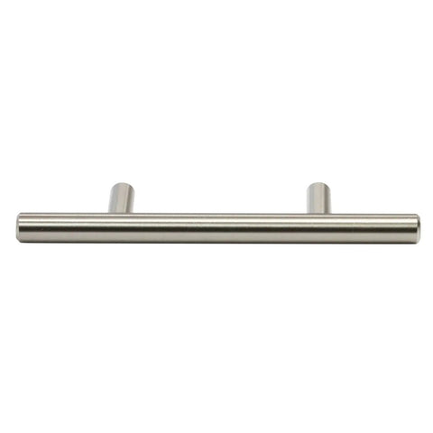 Image of 20 Pack Solid Steel Brushed Nickel Euro Style Bar Pulls For Cabinets Cupboards Drawers And Doors With 3 Inch Hole Centers And 6 Inch Overall Length Ideal Durable Hardware For Kitchen Bathroom Cabinets And Furniture P9311876BN