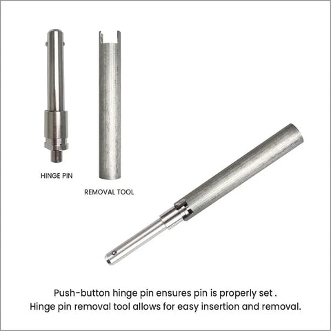 Metal hinge pin and removal tool for Hidden Door Hinge System for Dead Simple DIY Secret Doors and Bookcase Installations, Heavy Duty Swing Hinge