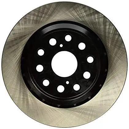 Centric Premium 120.44149 rear brake rotor for Lexus; black hub with drilled holes