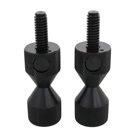Push Button Carbon Steel Flange Line Up Pins Set Of Two For 5/8 To 1-7/8 Inch Holes With Rust Resistant Black Oxide Finish