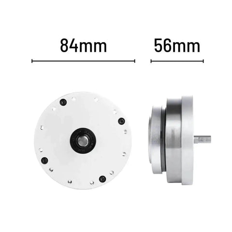 Heavy Duty High Torque Harmonic Drive Strain Wave Gearbox SHF-17-IV for Automation Robots, side and front view