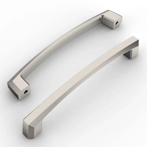 10 Pack Brushed Satin Nickel Cabinet Pulls For 5 Inch Hole Centers Durable Metal Construction Kitchen Cabinet Handles And Drawer Pulls With Easy Install ZH0032