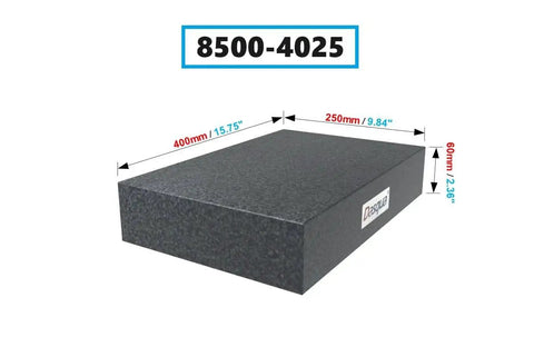 Grade A Granite Surface Plate 400 X 250 X 60 Mm for Precision Inspection and Layout, ultra stable drift free, side view