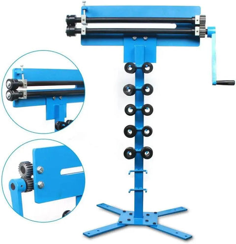 Manual Sheet Metal Bead Roller Machine With 6 Dies Set 1.2mm Bead Bending Roller Pro Grade DIY Metal Fabrication Tool With Stand