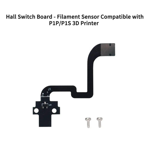 Filament Sensor Replacement For P1P And P1S 3D Printers with Ribbon FPC Cable Hall Switch Board and screws