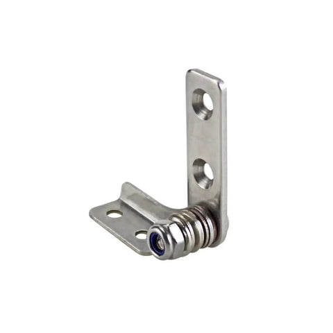Left-B 304 stainless steel adjustable torque-damping hinge with mounting plate and built-in damper (2.5 N.m)
