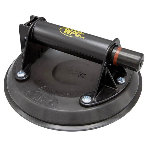Heavy-Duty Workhorse 8 Inch Flat Vacuum Cup With ABS Handle For Lifting Glass Metal Wood And Stone, close-up of suction cup lifter