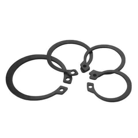 225Pcs 18 Sizes Alloy Steel Circlip Snap Ring External Retaining Clamps Ring Washer Assortment Kit 6 To 32mm Black Built Tough Rust Resistant Fastener DIY Friendly Must Have