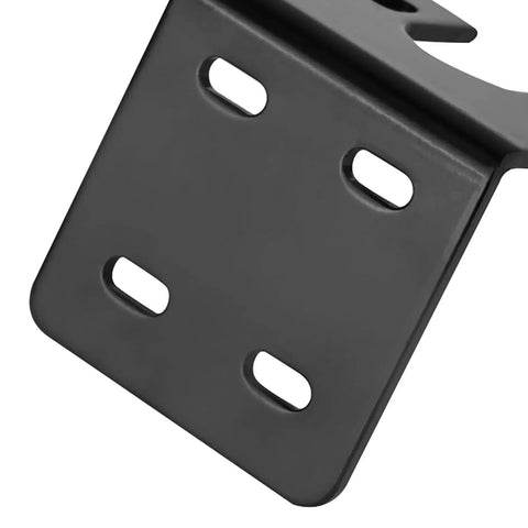 Universal DC Motor Mounting Bracket For Mini 775 Gearbox And Stepper Bases Screw Fixing Holder Clamp For Worm Gear Motors Go To DIY Precision Parts For Stable Mounting Fits 52mm By 50mm By 40mm Size Joyzan Compatible, front view showing steel construction and screw slots.