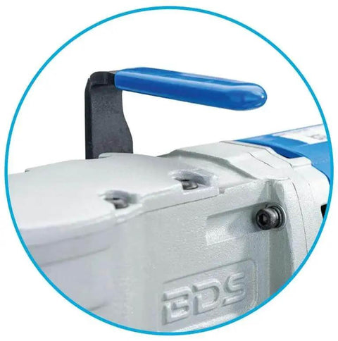 Ultra Compact Magnetic Drill With LED Light And Rear Mounted Control For Easier Handling, 110 Volt Power, side view