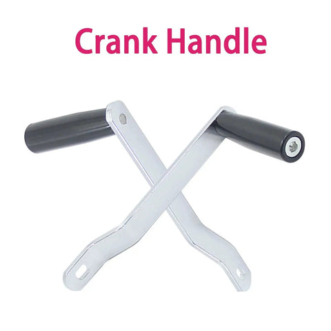 Upgraded Universal Winch Handle With Comfort Grip for trailer winches, marine gear, and sailboats shown in crossed position