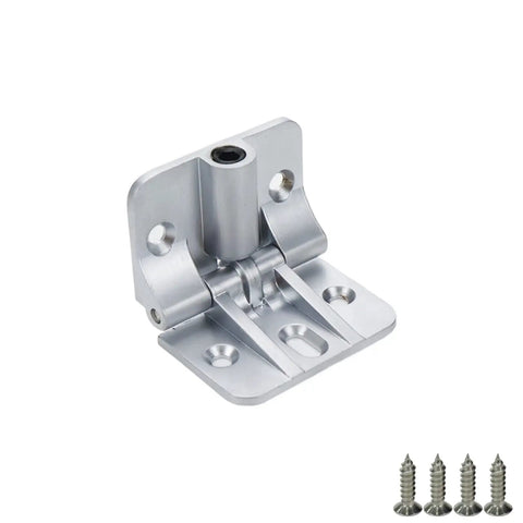 2 Pack Heavy Duty Adjustable Torque Door Hinge Set In Zinc Alloy Built To Last, 90 Degree Symmetric Torque With Pre Drilled Holes, 2.32 By 1.77 Inches Silver Finish