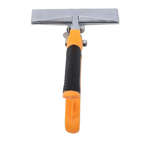Six Inch Sheet Metal Bender Pliers With Ergonomic Non Slip Handle For HVAC Duct Work Straight Jaw Hand Seamer Spring Assisted Lock