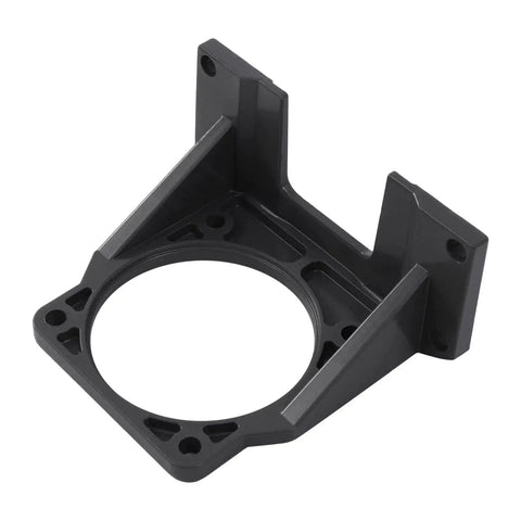 Heavy Duty Aluminum Motor Mounting Bracket For 180W To 370W AC Gear Reducers With A Four Hole Base Durable Lightweight Stand Corrosion Resistant Construction Easy Install For Industrial Machines And Do It Yourself Projects side view