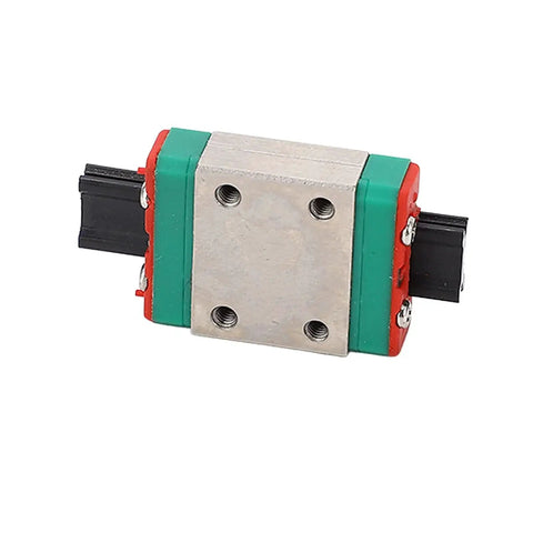 Miniature Flexible Linear Rail Slider with smooth motion, low noise operation, high speed slide block, full sealing system shown on white background