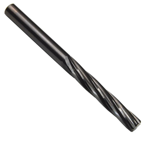 1.08mm Precision Helical Flute Chucking Reamer Solid Carbide Spiral Drill Cutter for Hardened Steel Right Hand CNC Ground Straight Shank 45 Degree Chamfer