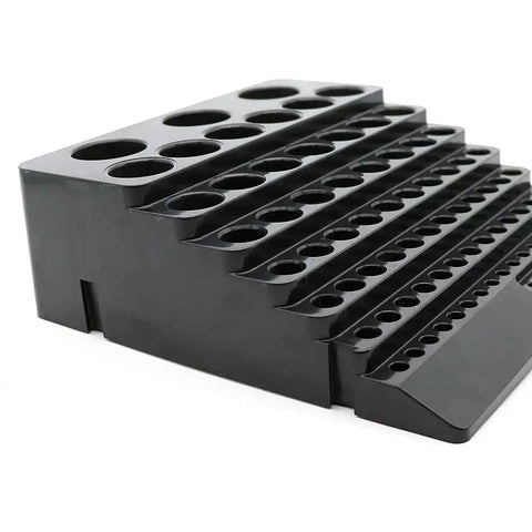 All In One CNC Tool Storage Case For Milling Cutters Reamers And Drill Bits Organizer with black PP construction