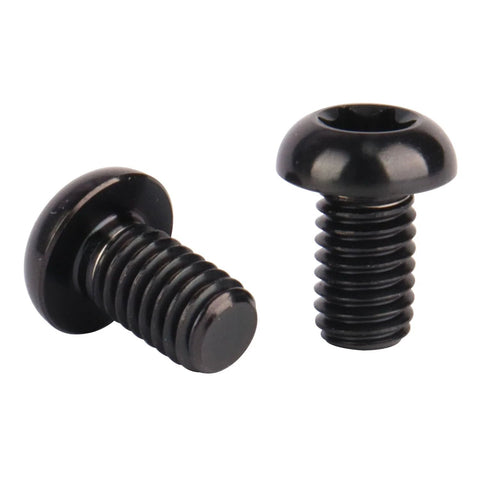 Beefed Up Titanium M6x10mm Torx Screws with T30 Torx Head, 1.0mm Pitch, 15mm and 20mm Length Options, Black Finish, Pack of 6