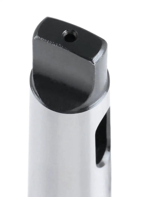 Accusize MT2–MT3 Morse taper sleeve adaptor, DIN 2185, hardened and ground, silver metal cylindrical body