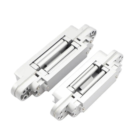 2 Pack Invisible Door Hinges For Outward Opening Doors With Hidden Three Dimensional Adjustable Cross Hinge 180 Degree Swing Wood Door Hardware Silver 177 28