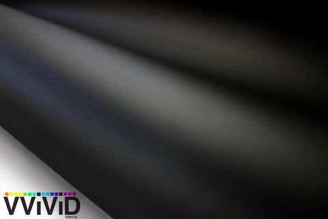 Close-up of Matte Black Vinyl Wrap Roll With XPO Air Release Technology For DIYers 1Ft By 5Ft durable material.