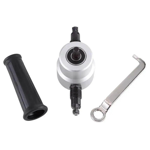 Dual Head Electric Sheet Metal Cutter Nibbler Kit For Steel Copper Aluminum And Stainless Steel with wrench and handle