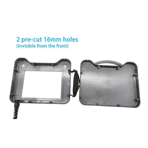 7 Inch Handheld Industrial HMI Box For Siemens Smart 700 IE V3 Controller open enclosure with two pre-cut 16mm holes