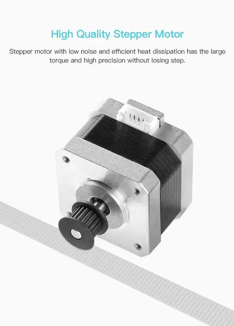 Beefy Torque Stepper Motor With Gear For 3D Printers Next Level Low Noise Operation And Stable Extrusion No Step Lost During Print