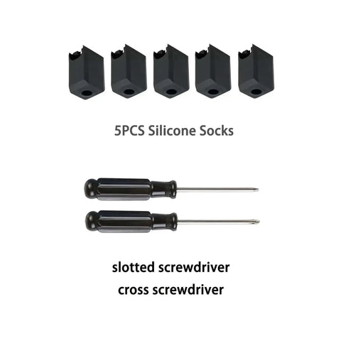Must-Have 3D Printer Nozzle Wiper Kit All-In-One Maintenance Set for P1P P1S X1 X1C X1E with 5 silicone socks and screwdrivers