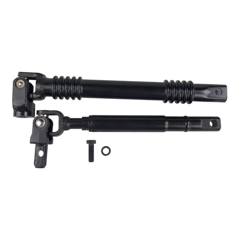 Upper And Lower Steering Shaft With Bearing For Chevy Silverado Suburban Yukon, black metal components on white background
