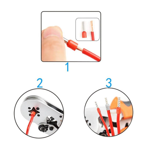 70 Piece 4 Gauge Ferrule Connectors Set For Car Audio Power Cables Insulated End Terminals For Amp And Battery Clean Install