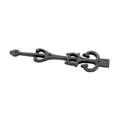 Garage Door Decorative Hardware Set 11 Inch Slick Black Wrought Iron Dummy Strap Hinges With Mounting Hardware Rust Resistant