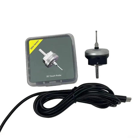 Pro Grade Edge Detection Tool V6 3D Touch Probe with cable and packaging, precision machining needle holder, anti-roll design for CNC milling