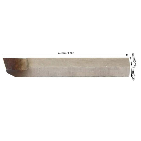 Side view of Small Lathe Tool For CNC External Turning Made From High Speed Steel Z077 1 Cutting Tool For Boring And Chamfering