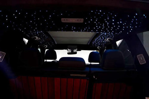 AKEPO PMMA END Glow fiber optic light cable in car, star ceiling LED lighting across the roof