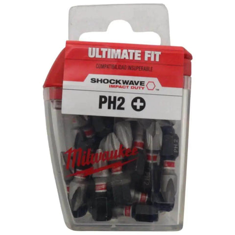 Impact Driver Phillips Shockwave Insert Bits 25 Pack 48 32 4604 For Tough Jobs Up To 30x Longer Life And 3x More Torque