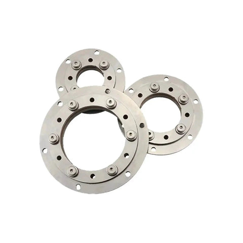 Three 360-degree bidirectional rotating hinges with 50mm holes, 304 stainless steel, damping shaft, adjustable torque