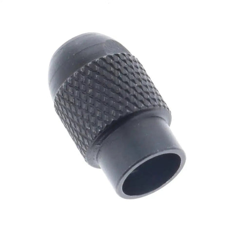 Replacement Collet Nut 498615 03 for Rotary Tools, black metal, textured grip, compatible with RT200 RT520 RT550C models