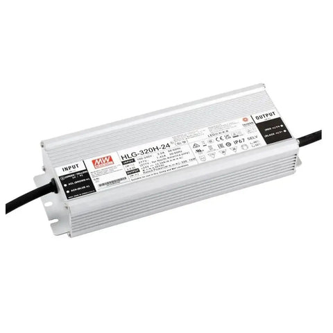 320W 24V DC LED Driver And Power Supply With Dual CV And CC Output, IP67 Waterproof, UL Recognized, 90-305VAC Input