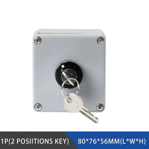 Heavy Duty Cast Aluminum Push Button Switch Control Box Explosion Proof Junction Waterproof Enclosure With Emergency Start Stop One Pole Keyed Access