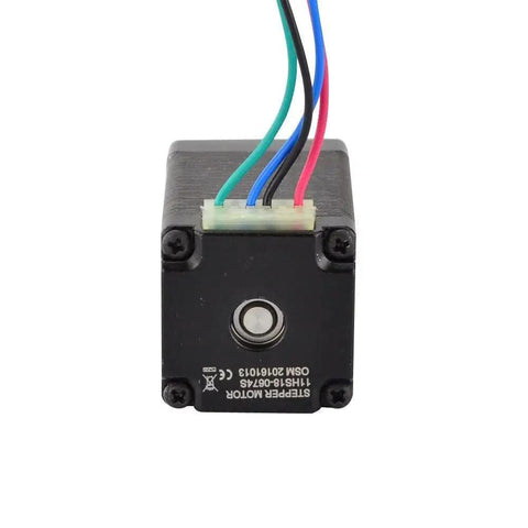 Back view of Nema 11 Bipolar Stepper Motor with 0.67A current and 9.5 Ncm holding torque four wire configuration