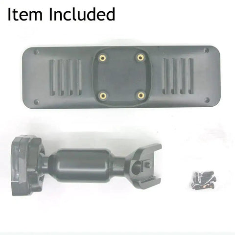 Metal Rear View Mirror Back Plate Panel And Dash Cam Mount Arm For Car DVR Replacement Strap Free Bracket laid out