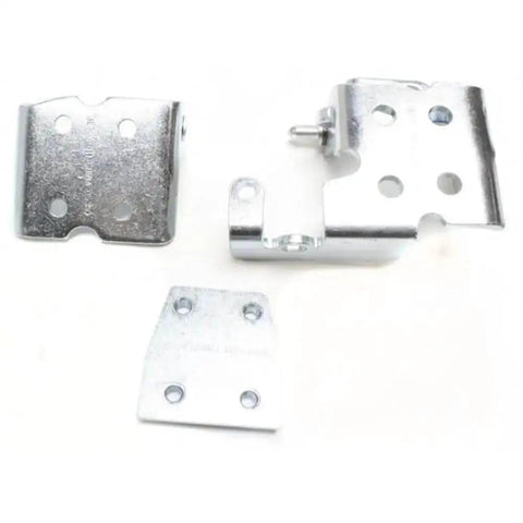 GMC Chrome Front Right Passenger Side Door Hinge Assembly Set With 2 Pieces, Bolt On For Yukon XL 2500 And 150 Models