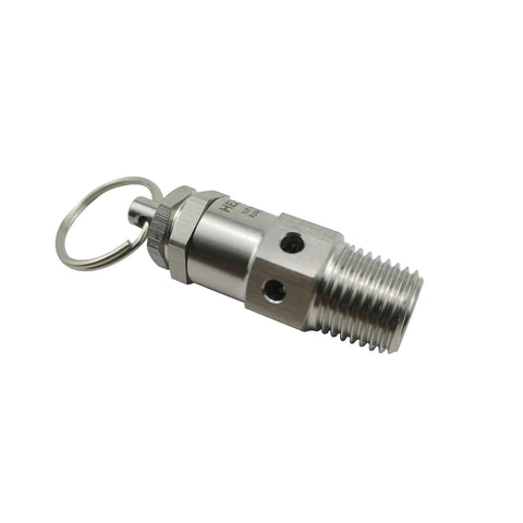 HEZONGSION 1/4in NPT male adjustable pressure relief valve, set at 30 psi, SS304 stainless steel, Amazon