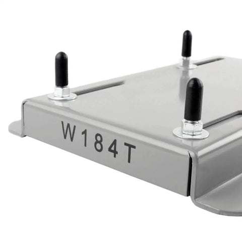 Universal 184T Frame Electric Motor Base Mount Adjustable Slide Plate in solid steel, corrosion resistant with visible W184T marking.