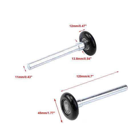 Premium Nylon Garage Door Rollers 10 Pack Go-To Quiet And Durable With 1.77 Inch Wheels And 4.7 Inch Stems Black for low noise