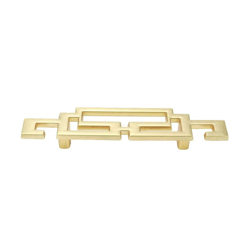 Gold Zinc Alloy Drawer Pulls 4.2 Inch Long Cabinet Handles With 64mm Center To Center Mounting Holes Pack Of 2 Screws Included