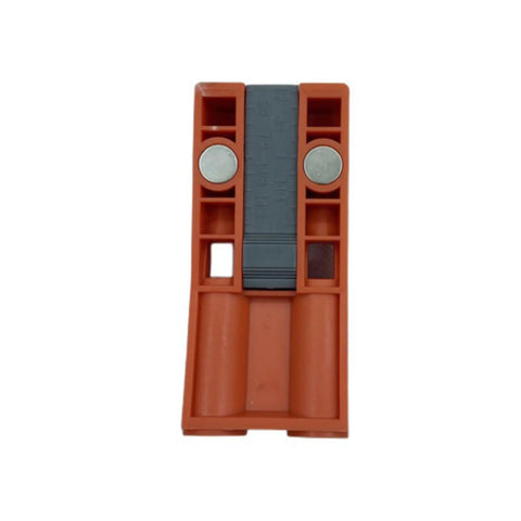 Oblique Hole Locator And Pocket Drill Positioner Jig With Magnetic Angle Guide For Carpentry, compact PA6 nylon tool front view