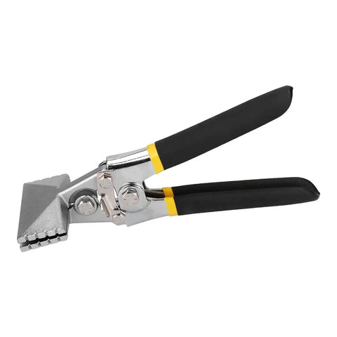 Pro Grade Sheet Metal Bending Pliers Hand Seamer 80mm with black ergonomic handle for metal fabrication